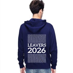 New Leavers Hoodie block column names with middle 2026 text
